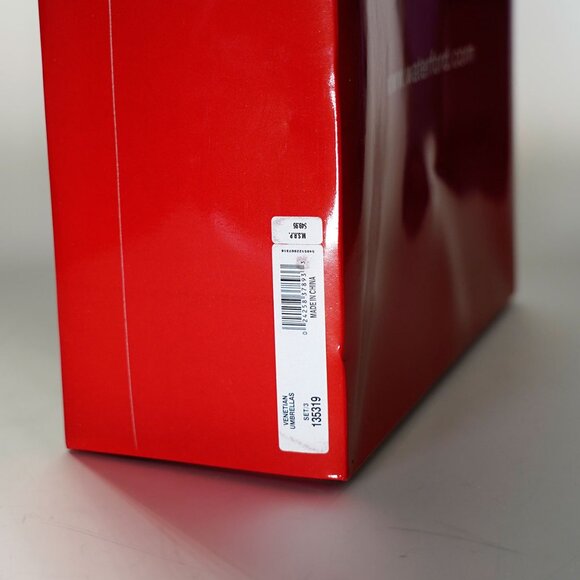 NEW in box Marquis by Waterford Venetian Umbrellas 7.5" Glass Ornaments Set of 3 - Picture 3 of 4